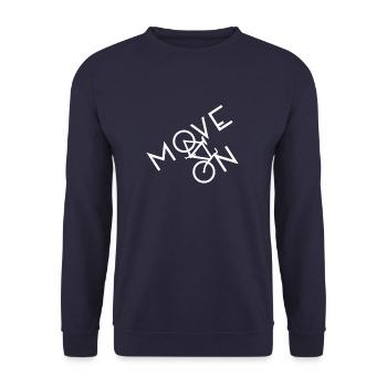 Bicycle Bike Tour Driving Tour Wheel - Unisex Sweatshirt - navy - Front - Alina (178cm) & Michal (187cm)