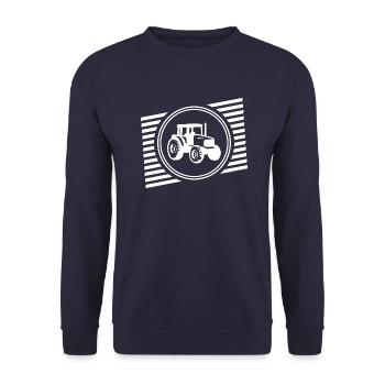 tractor - Unisex Sweatshirt - navy - Front - Alina (178cm) & Michal (187cm)