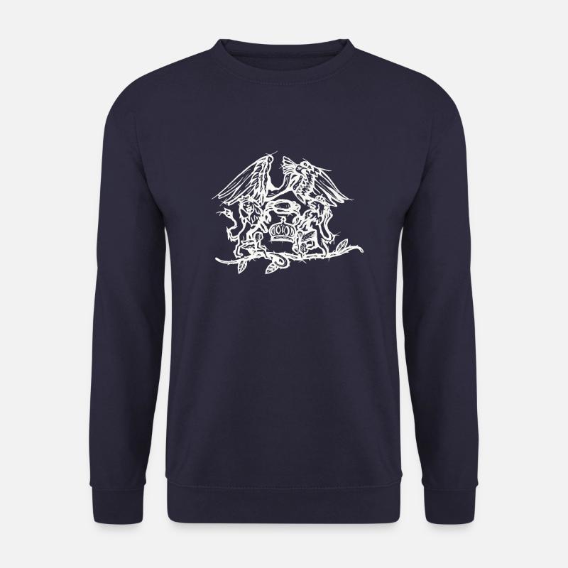 QUEEN white logo - Unisex Sweatshirt - navy
