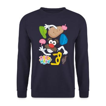 Mr. Potato Head Körperteile Durcheinander - Unisex Pullover - Navy - Vorne - Alina (178cm) & Michal (187cm)