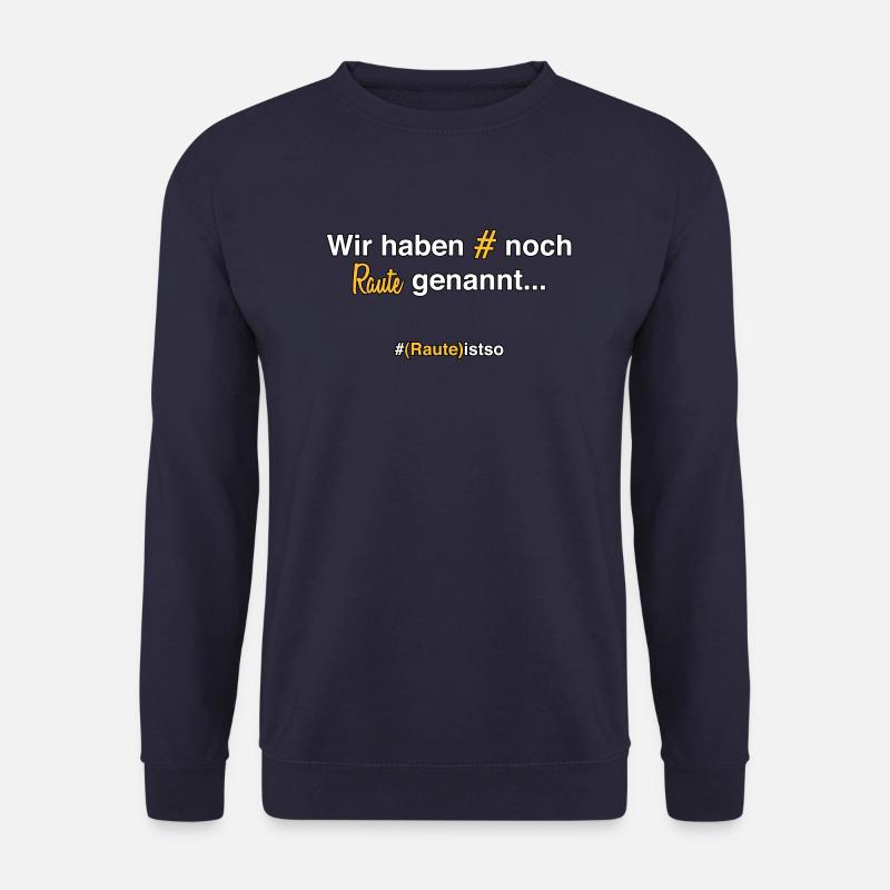Hashtag Raute Früher # 90er Geschenkidee - Unisex Pullover - Navy