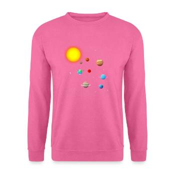 Sonnensystem - Unisex Pullover - Pink - Vorne