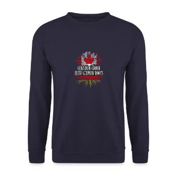 Canadien cultivé avec des racines allemandes - Sweat-shirt Unisexe - marine - Devant - Alina (178cm) & Michal (187cm)