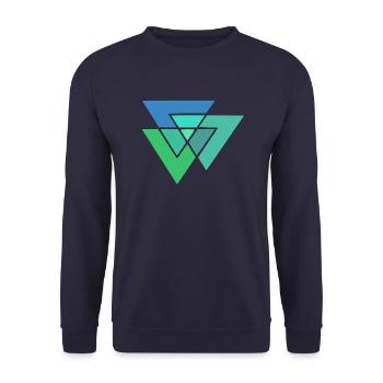 Modèle - Sweat-shirt Unisexe - marine - Devant - Alina (178cm) & Michal (187cm)