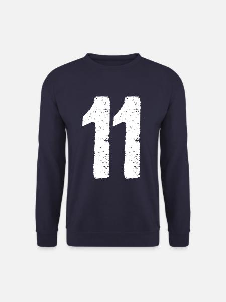 11 Zahl Vintage - Unisex Pullover - Navy