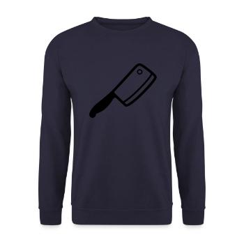 Fleischerbeil - Unisex Pullover - Navy - Vorne - Alina (178cm) & Michal (187cm)