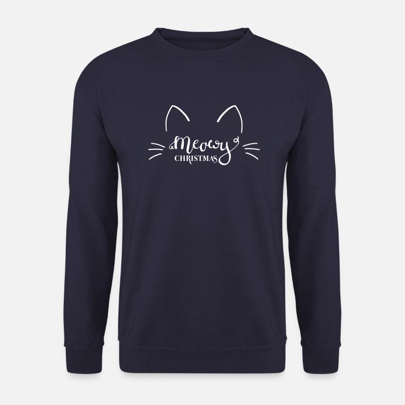 Meowy Christmas - Unisex Pullover - Navy