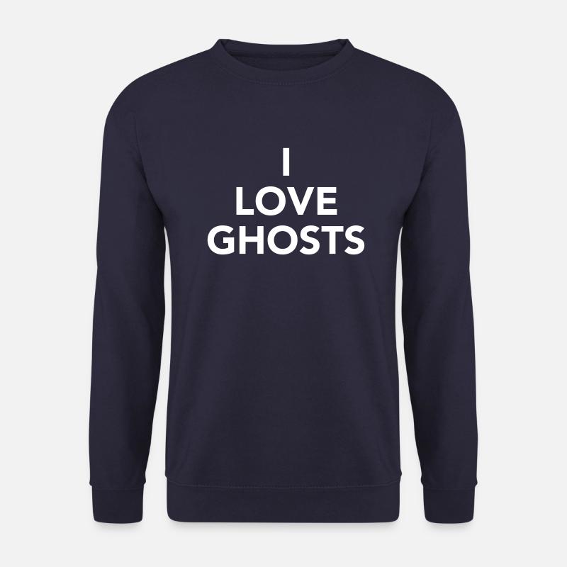 I love Ghosts – Halloween - Unisex Pullover - Navy