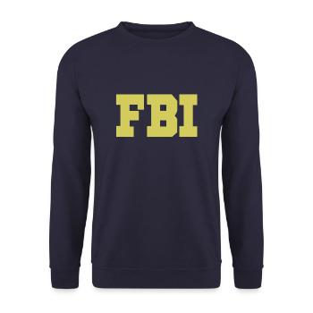 FBI - Unisex Sweatshirt - navy - Front - Alina (178cm) & Michal (187cm)
