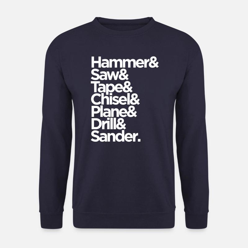 Lustige Tischlerwerkzeuge - Unisex Pullover - Navy