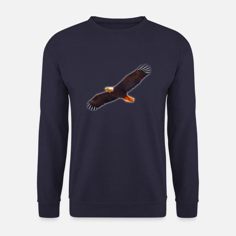 Painted bald eagle - Unisex Sweatshirt - navy