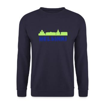 Helsinki - Unisex Pullover - Navy - Vorne - Alina (178cm) & Michal (187cm)