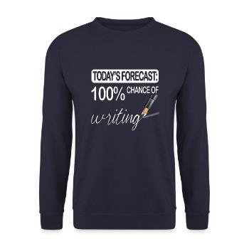 Auteur, Journaliste, Enseignant, Auteur, Créateur de contenu - Sweat-shirt Unisexe - marine - Devant - Alina (178cm) & Michal (187cm)