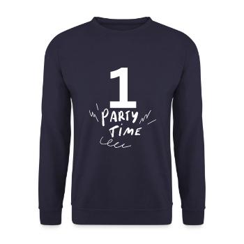 1 - Unisex Sweatshirt - navy - Front - Alina (178cm) & Michal (187cm)