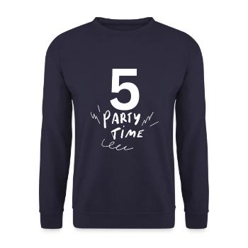 5 - Unisex Sweatshirt - navy - Front - Alina (178cm) & Michal (187cm)
