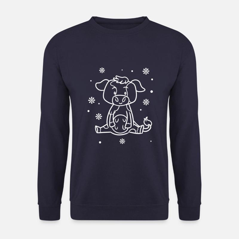 lustige Baby Kuh - Unisex Pullover - Navy