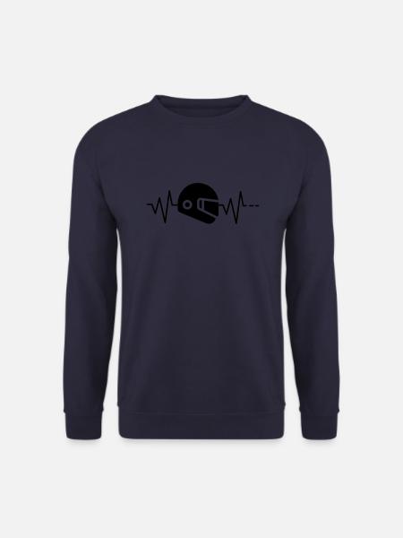 Casque Heartbeat - Sweat-shirt Unisexe - marine