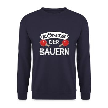 Table Tennis, King of the Peasants, Luck, Lucky Kant - Unisex Sweatshirt - navy - Front - Alina (178cm) & Michal (187cm)