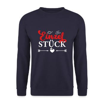 Einzelstück - Unisex Pullover - Navy - Vorne - Alina (178cm) & Michal (187cm)