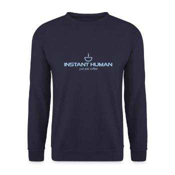 Instant Human - Unisex Pullover - Navy - Vorne - Alina (178cm) & Michal (187cm)
