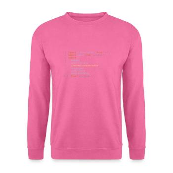 Coding - Unisex Sweatshirt - pink - Front