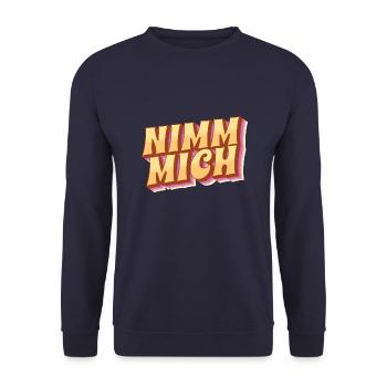Take Me - Unisex Sweatshirt - navy - Front - Alina (178cm) & Michal (187cm)