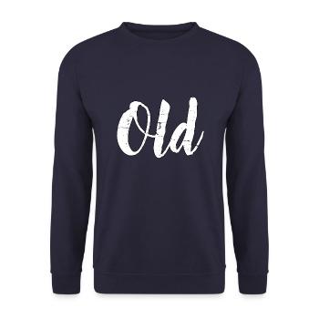 Old - Alt - Unisex Sweatshirt - navy - Front - Alina (178cm) & Michal (187cm)