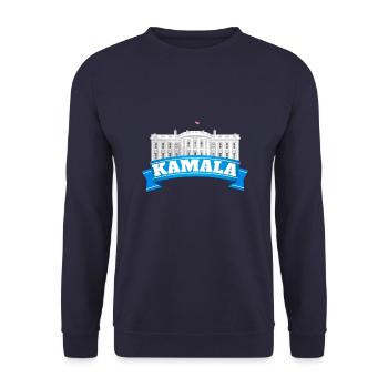 Kamala Harris 2024 pour le président - Sweat-shirt Unisexe - marine - Devant - Alina (178cm) & Michal (187cm)