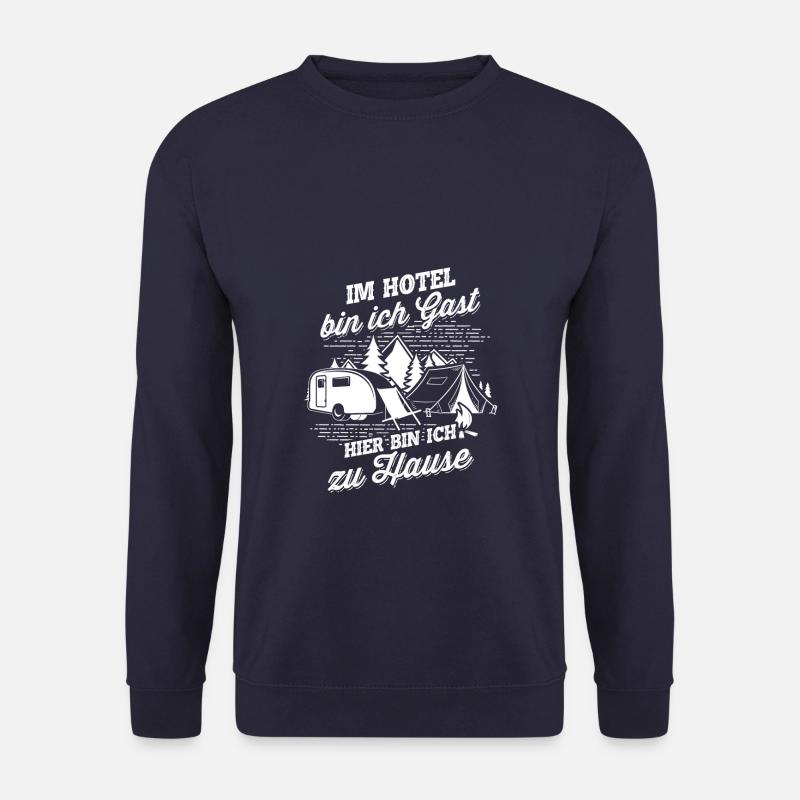 CAMPING CAMPER TENTS MOUNTAINS - Unisex Sweatshirt - navy