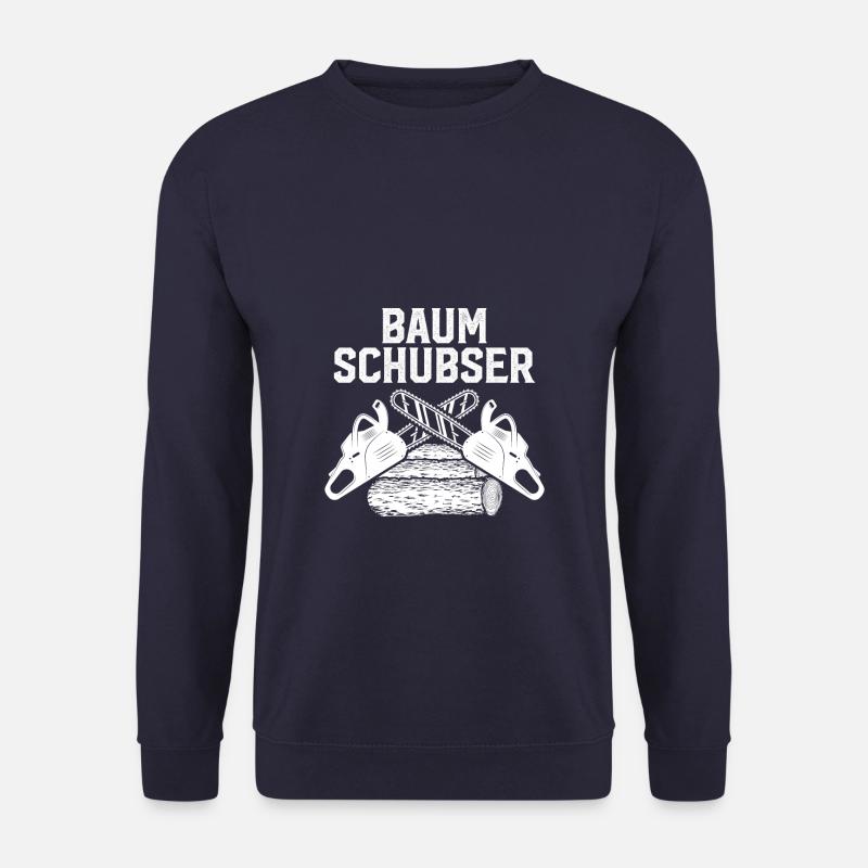 Holzfäller Waldarbeiter Holz machen Kettensäge - Unisex Pullover - Navy