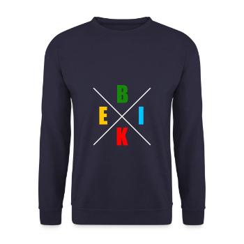 BIKE - Fahrrad MTB - Unisex Pullover - Navy - Vorne - Alina (178cm) & Michal (187cm)