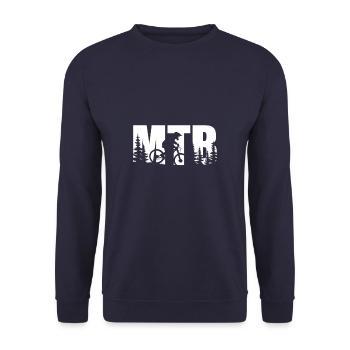 VTT - vélo de montagne - Sweat-shirt Unisexe - marine - Devant - Alina (178cm) & Michal (187cm)