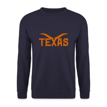 Texas - Sweat-shirt Unisexe - marine - Devant - Alina (178cm) & Michal (187cm)
