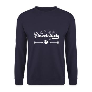 Einzelstück - Unisex Pullover - Navy - Vorne - Alina (178cm) & Michal (187cm)