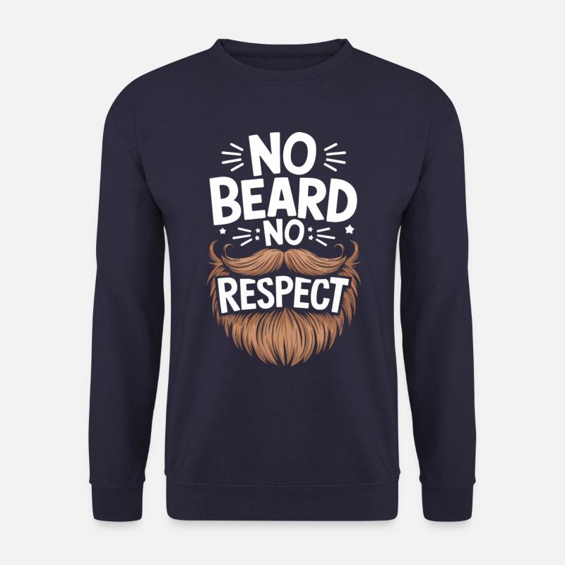 Bart Schnurrbart Bärtige Männer - Unisex Pullover - Navy