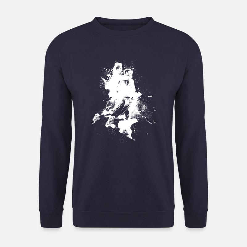 Basketball in weiß - Unisex Pullover - Navy