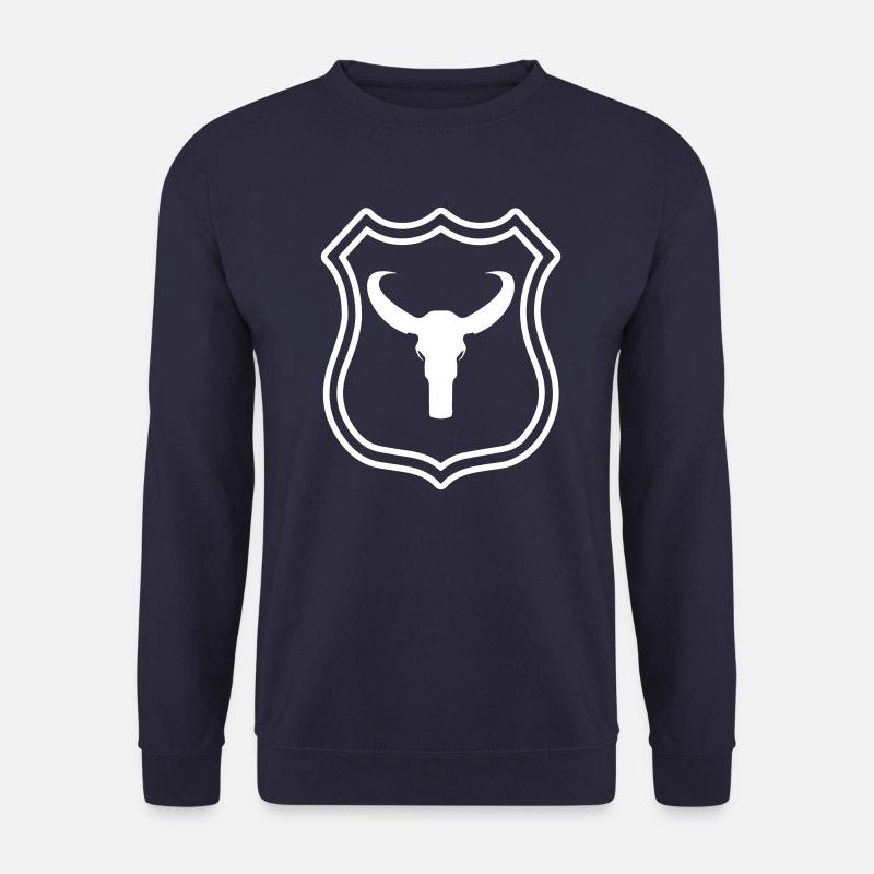 Bulle Skelett Wappen - Unisex Pullover - Navy