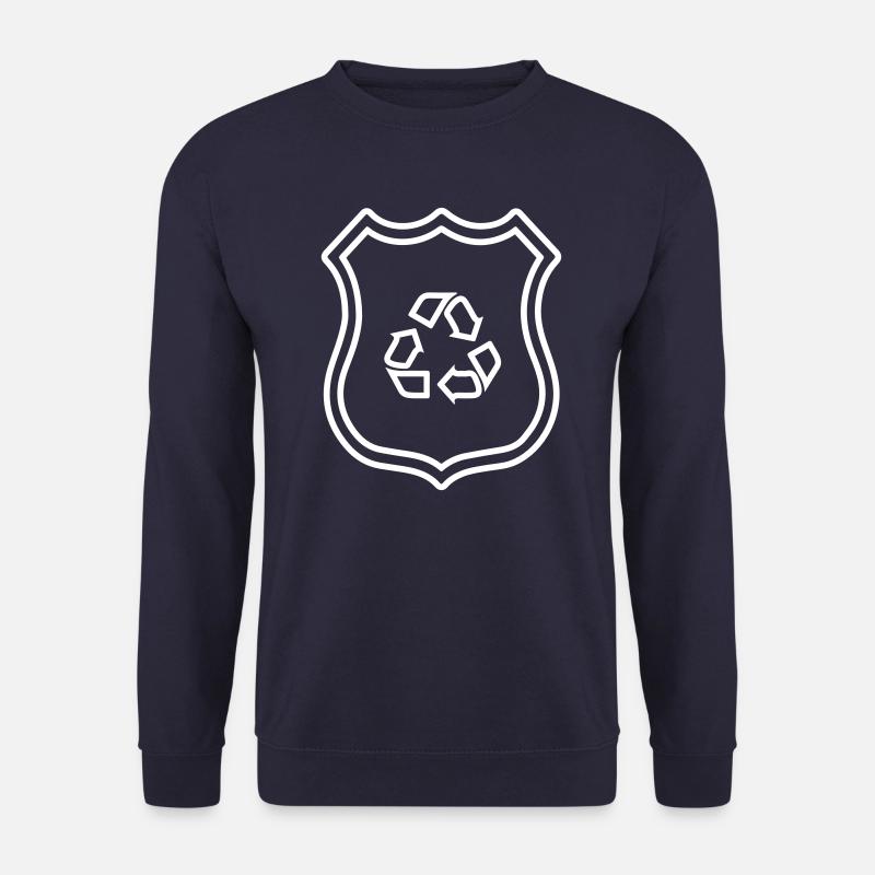 Recycling Wappen - Unisex Pullover - Navy