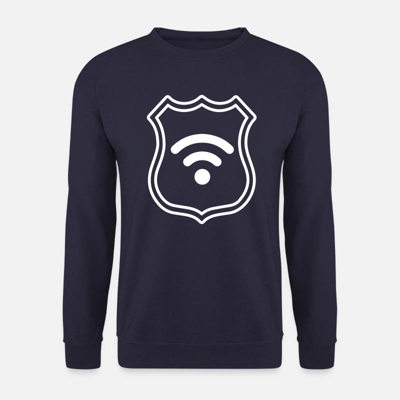 Wlan Internet Wappen - Unisex Pullover - Navy