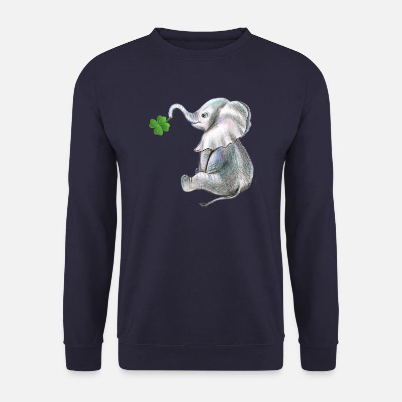 Elefant Glücksbringer - Unisex Pullover - Navy
