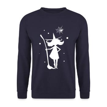 Halloween - Sorciers Magiques Magiques - Sweat-shirt Unisexe - marine - Devant - Alina (178cm) & Michal (187cm)