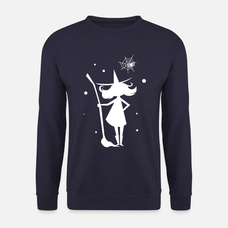 Halloween - Hexe Zauber Hexenbesen Magie - Unisex Pullover - Navy