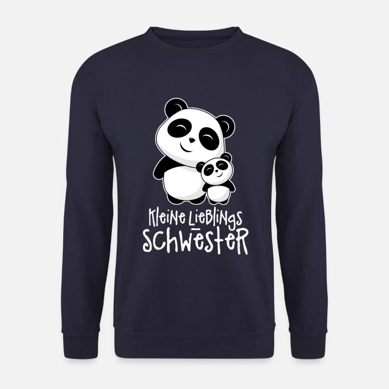 Kleine Lieblingsschwester - Beste Schwester Pandas - Unisex Pullover - Navy