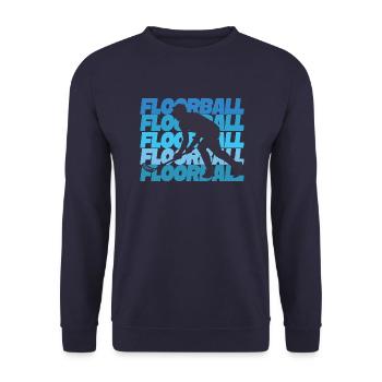 Joueur de Floorball Floorball Floorball - Sweat-shirt Unisexe - marine - Devant - Alina (178cm) & Michal (187cm)
