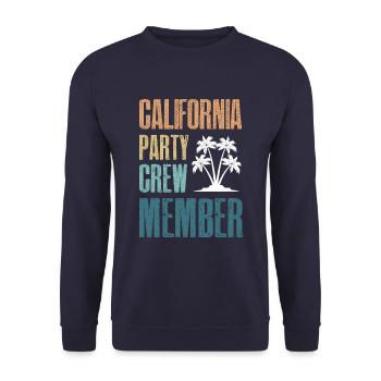 Équipe de fête en Californie - Sweat-shirt Unisexe - marine - Devant - Alina (178cm) & Michal (187cm)