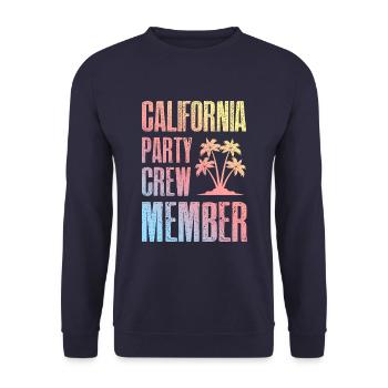 Équipe de fête en Californie - Sweat-shirt Unisexe - marine - Devant - Alina (178cm) & Michal (187cm)