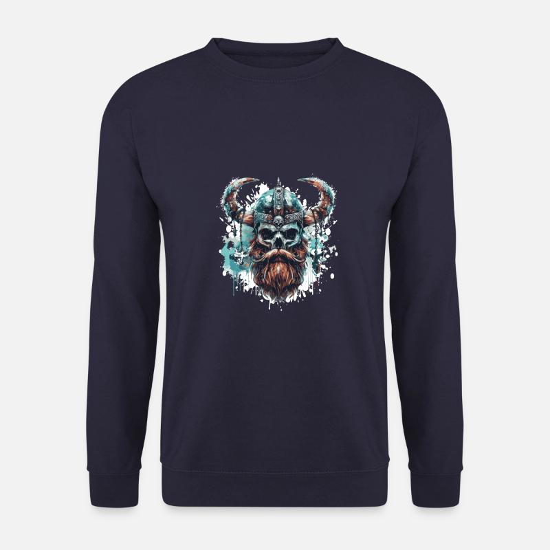 Crâne Viking - Sweat-shirt Unisexe - marine