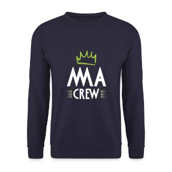 Mma Crew - Unisex Pullover - Navy - Vorne - Alina (178cm) & Michal (187cm)