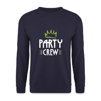 Party Crew - Unisex Sweatshirt - navy - Front - Alina (178cm) & Michal (187cm)