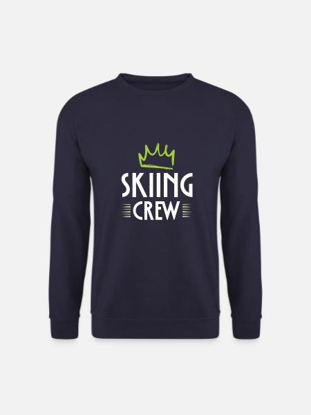 Skiing Crew - Unisex Pullover - Navy